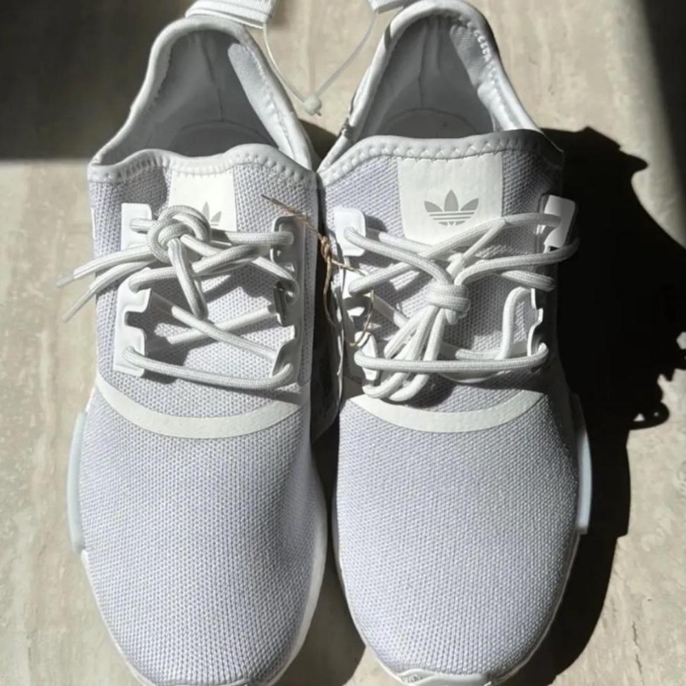 Adidas NMD R1 white trainers